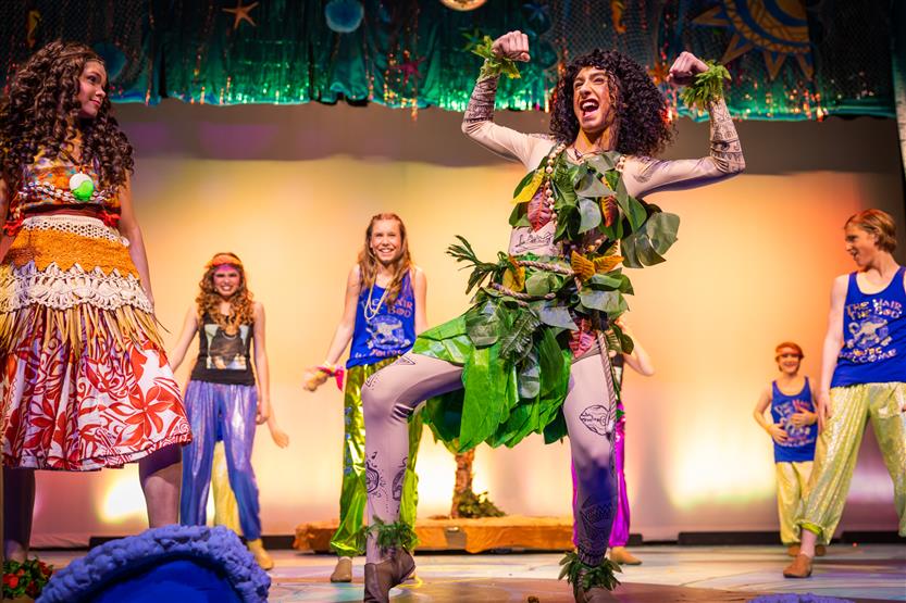 Students perform Moana, Jr.